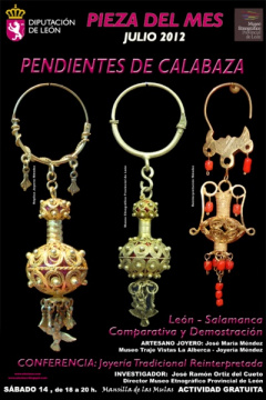 Conferencia joyería tradicional: Pendientes de calabaza Conferencia a cargo de Chema Méndez sobre los pendientes de calabaza.