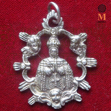 Medalla Virgen del Sagrario Plata de ley. Plata envejecida 925 ml.