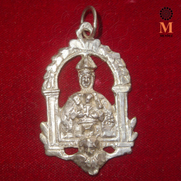 Medalla Virgen del Sagrario. Plata de ley envejecida 925 ml